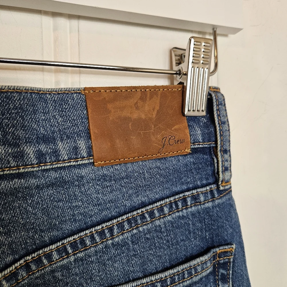 J.Crew Wide Leg Jeans 25T High Rise Tall Stretch Blue Denim Classic Fit NWT